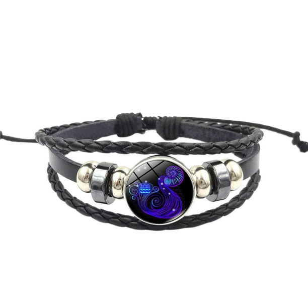 Pulseras para mujer, regalos para mujer, pulsera de moda para doce parejas, pulsera multicapa de cuero artificial, pulsera para mujer