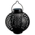 thumbnail image 1 of Luz de linterna solar Yuyangstore colgante con mango negro, 1 of 8