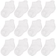 thumbnail image 1 of CozyWay Calcetines Grippy para bebés y niños pequeños - Tobillo blanco 1T-3T, paquete de 12 - Empuñaduras antideslizantes de algodón suave - Dedos reforzados - Se adapta a niños y niñas, 1 of 5