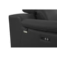 thumbnail image 3 of Dark Gray Italian Leather Power Sofa with Reclining Feature / Suitable for Reading Corners, 3 of 5