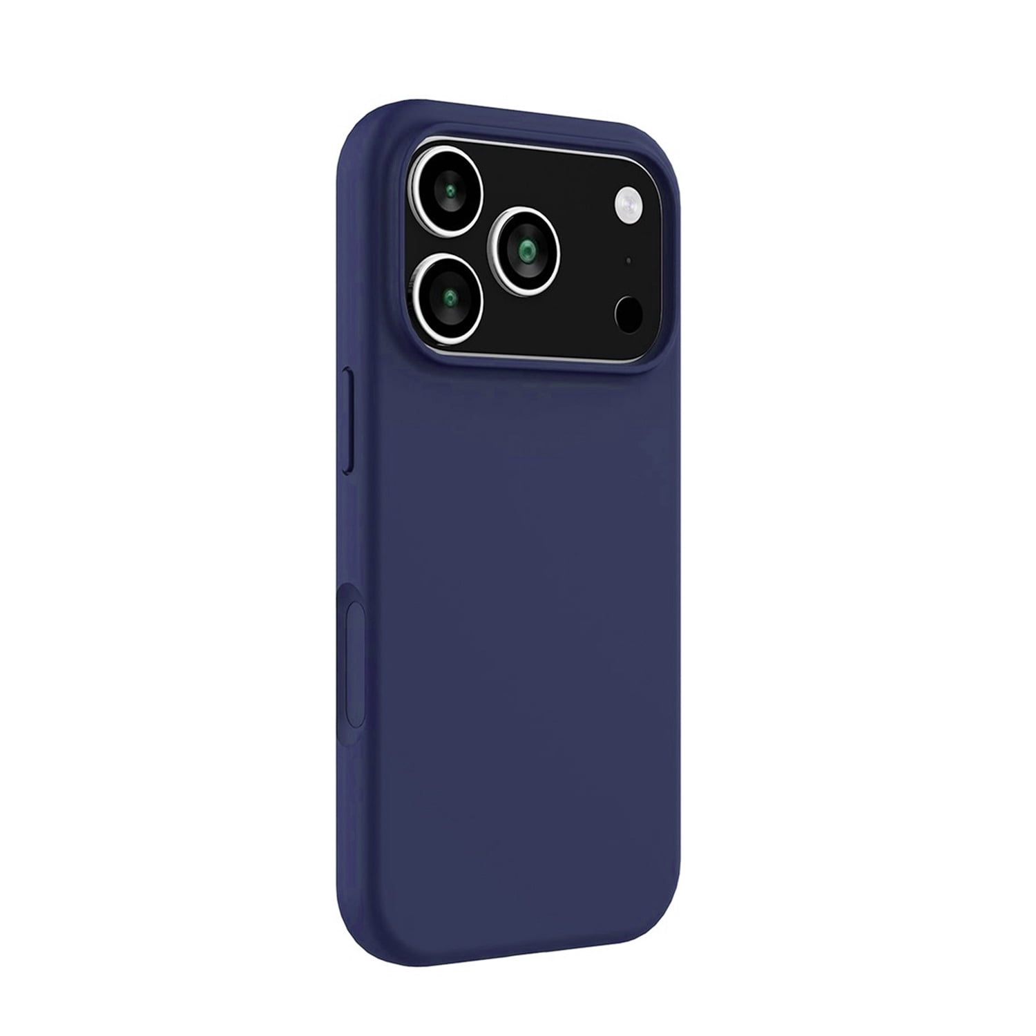 Smooth Finish Silicone Armor Case for iPhone 17 Pro Max - Navy Blue