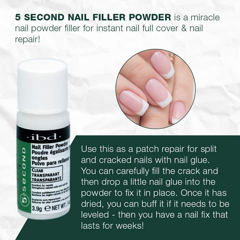 ibd Beauty ibd 5 Second Nail Filler Powder Clear 4 g The Nail People