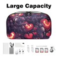 thumbnail image 3 of Hearts Battle Charger Pouch and Storage Box: Oxford Cloth Waterproof USB Cable Organizer and Cell Phone Cord Holder - 5.9x9.44x3.14 in, 3 of 6