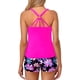 thumbnail image 2 of Yonique Traje de baño Tankini para Mujer con Pantalones Cortos, Traje de baño atlético de Dos Piezas con Espalda Cruzada, 2 of 3