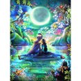 thumbnail image 1 of Taladro de pintura de diamante (DB1995) 5D DIY Moon Princess Kit de imagen de mosaico redondo completo 45x60cm FLhrweasw Nuevo, 1 of 1