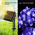 thumbnail image 4 of Solar Flower String Lights, 23ft 50 LED Fairy Lights, Outdoor Cherry Blossoms Solar Lights for Christmas Tree, Garden, Patio, Party Decorations, Blue, 4 of 8