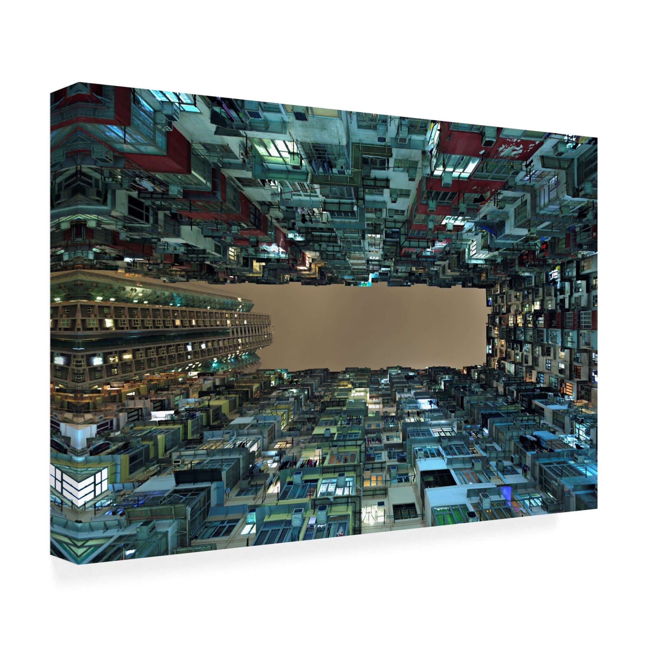 Canvas Wall Art - Greg Metro 'Urban Density' Wall Art for Living Room, Bedroom, or Office Décor by Trademark Fine Art - 24 x 16 Inches