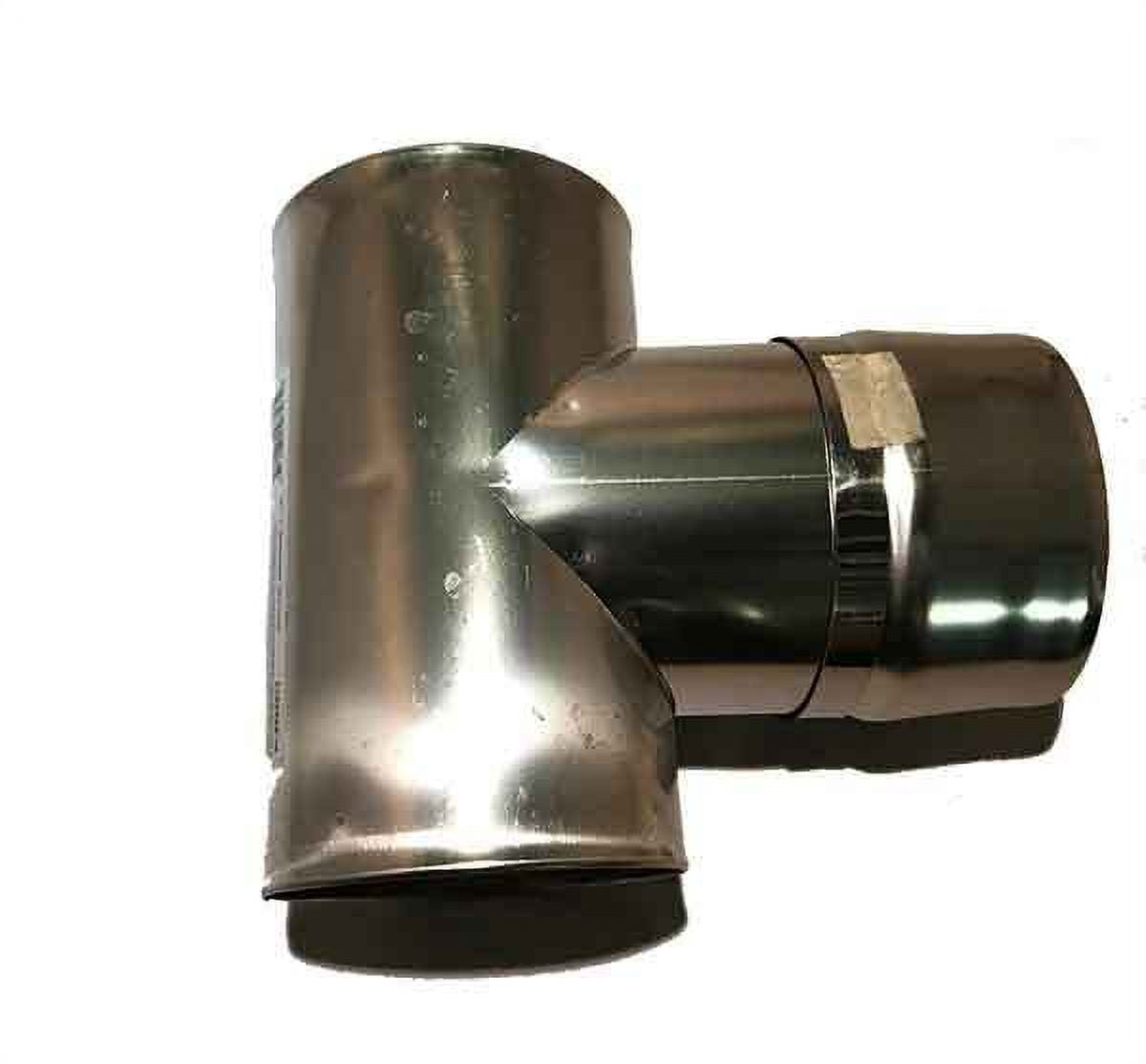 Heat Fab 9490TEE Saf-T Vent EZ Seal - 4 Inch Diameter - Screened Termination Tee