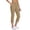 zb-Khaki, variant on Hvyesh Womens Capri Leggings Summer Knee Length Capri Leggings Pants Tummy Control High Waist Pants Casual Yoga Pants