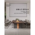 thumbnail image 2 of About modern large-scale employee training table, long strip table, large conference room table and chair combination My Lux Decor Round, 2 of 10