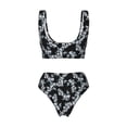 thumbnail image 6 of Rocae Flower for Bikini Set for Women Two Piece Sexy High Swimsuits Split Crossover Bikini X-Large, 6 of 9