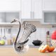 thumbnail image 3 of Juego de vajilla de acero inoxidable con base de cisne decorativa y 6 cucharas para café. 122 cm, 3 of 7
