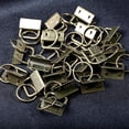 thumbnail image 2 of SPEEDWOX 20 Sets Key Chain Fob Hardware Set with Split Rings Key Fob Pliers Glass Breaking Pliers Tools for 1" Webbing Fabric Strapping Wristlet Key Fob Antique Brass, 2 of 5