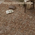 thumbnail image 4 of SIXHOME 6'x9' Vintage Distressed Area Rug Soft Washable Non-Slip Carpet American Classic Retro Rug with Geometric Rugs for Living Room Bedroom Neutral Home Decor Red, 4 of 7