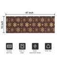 thumbnail image 5 of Brown Christmas Snowflake Pattern Door Rugs,Washable Non Slip Door Mats Indoor,Decorative Door Mats,Entry Mat Indoor for Entrance,Bedroom,Kitchen,Bathroom,16"x47", 5 of 6