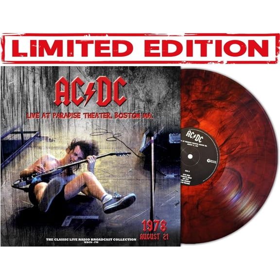 AC/DC – Live at Paradise Theater, Boston 1978 – Limited Edition Colored Vinyl – Red Marble [Vinyl LP]