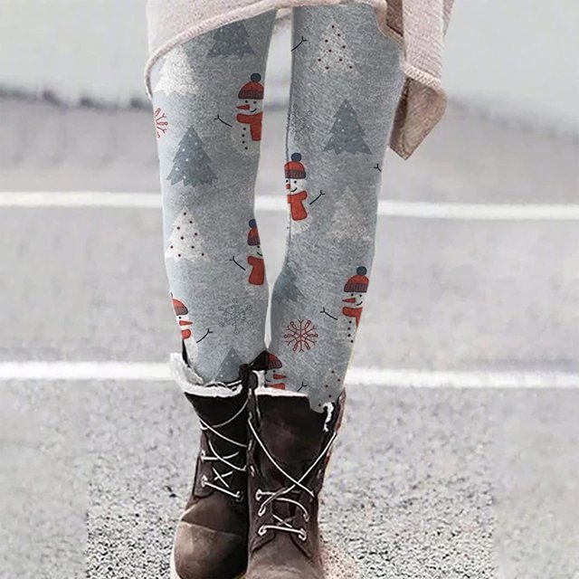 Puntoco Mujer Moda Casual Navidad Impreso Leggings Ajustados Cintura Alta Pantalones Largos Puntoco Puntoco-6285
