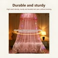 thumbnail image 4 of AUQ Mosquito Net Bed Canopy for Girls, Princess Round Hoop Sheer Bed Canopy, Dome Mosquito Netting Bed Tent Twin Girls Canopy Bed Decor for Baby Crib, Kid Bed Pink, 4 of 7
