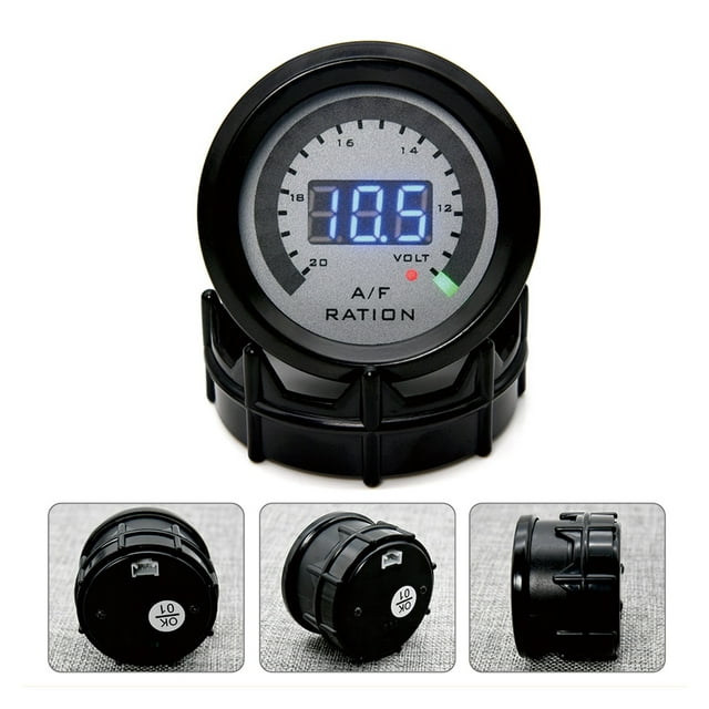52mm Air Fuel Ratio Gauge LED Digital Display Narrowband O2 Oxygen Sensor Car Gauge For 12V Car Racing Car Gauge ,High Sensitivity & Precision