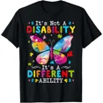 thumbnail image 1 of It's Not A Disability It's A Different Ability Support Unisex T-Shirt, 1 of 4