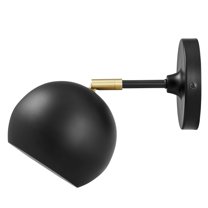 Sconce Wall Lamp Light Fixture, Black, Metal, Modern Contemporary, Mid Century Living Kitchen Cafe Bistro Restaurant Hospitality