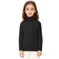 thumbnail image 2 of Mercatoo Kids Girls Thermal Turtleneck Sweater Toddler Baby Ribbed Knitted Mock Neck Pullover Sweatshirt Winter Warm Top, 2 of 5