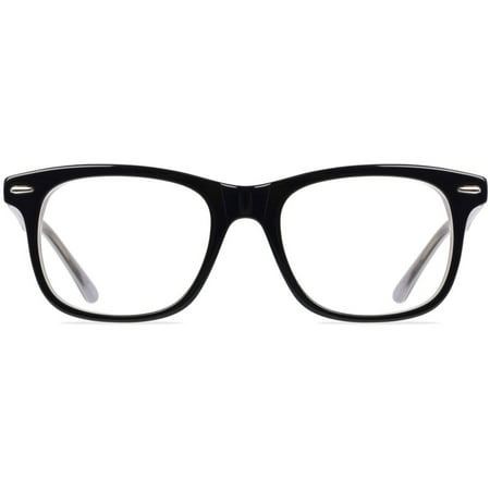 Contour Womens Prescription Glasses, FM13037 Black/Crystal