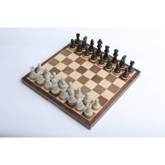 Glowneon Premium Wood Chess Set, Luxury Chess Set With Wood Board