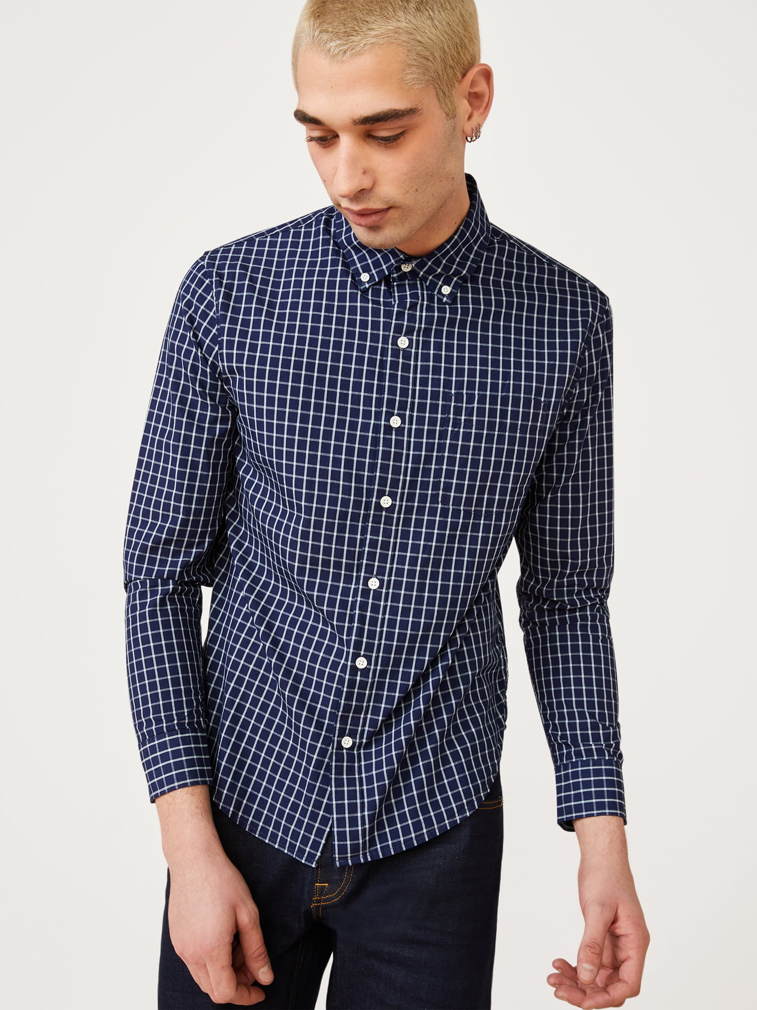 Assembly Mens Indigo Button Down 