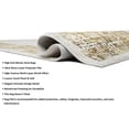 thumbnail image 4 of HR Super Soft Polyester Abstract Area Rug Bordered in Gold, Ivory & Multi-Color - Elegant Frame Pattern for Cozy and Stylish Living Spaces, 4 of 6