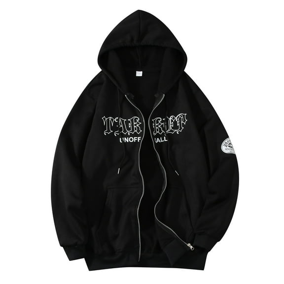 Women's Hoodies Sweatshirts Long Sleeve Lightweight Zip Up Hoodie Women Graphic Hoodie Black Womens Jacket Fall Outfits for Women 2025 College Wear