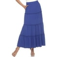 thumbnail image 1 of White Mark Jupe Longue Taille Haute pour Femmes, 1 of 6