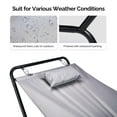 thumbnail image 6 of Ktaxon Hammock Bed with Stand,  Heavy Duty , Weather-Resistant Polyester,600LB Weight Capacity, Gray, 6 of 8