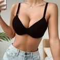 thumbnail image 5 of Txenfivo Push Up Bras for Women Full Coverage Plunge Underwire T-Shirt Bra Padded Push Up Bra for Everyday Comfort, 32B-40C, 5 of 8