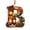 B, variant on JHyouerji Xmas Letter Suncatcher 3 Inch Acrylic Forest Theme Hanging Decor with Gold String for Tree Wreath Window Winter Holiday Home Accent