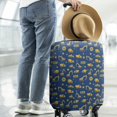 thumbnail image 2 of Cartoon Construction Vehicles Stars Luggage Cover Fashion Suitcase Cover Baggage Covers Fit 25-28 Inch Luggage (Go Travel), 2 of 5