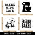thumbnail image 2 of Freshly Baked with Love Baker Mixer Bon Appetit Rubber Stamp Set for Scrapbooking Crafting Stamping - Medium 1 Inch, 2 of 7