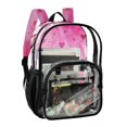 thumbnail image 5 of Iauyy Clear Backpack Heavy Duty PVC Transparent Backpack for College Workplace, Valentine's Day Background, 5 of 8