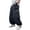 Black@GC@, variant on CONROSES Kids Boys Casual Pants Wide Leg Baggy Pant for Child Solid Y2K Elastic Waist Drawstring Cozy Streetwear Jogger Trousers with Pockets