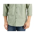 thumbnail image 3 of Alfani Men's Regular Fit Solid Shirt Green Size Large, 3 of 3