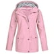 thumbnail image 1 of Puntoco Chaqueta de lluvia sólida para mujer al aire libre de talla grande impermeable con capucha impermeable a prueba de viento Puntoco Puntoco-3288, 1 of 4
