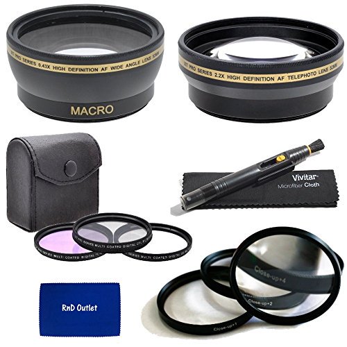 58mm MultiCoated 3 Piece Digital Filter Kit (UVCPLFLD) + CloseUp