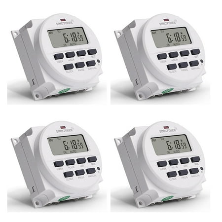 

4X TM618SH-1 1 Second Weekly Programmable Digital Timer Automatically Turn on Off Microcomputer Time