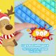 thumbnail image 4 of Pop Bubble Notebook Fidget Toy, Fidget Notebook for Kids Pop Note Book for School, Stress Relief Spiral Notebooks College Ruled - 40 Sheet - A5 Rainbo, 4 of 4