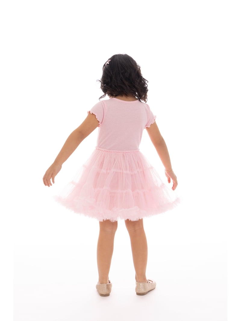 Minnie Mouse Toddler Girl Tiered Tutu Dress with Crochet Patch, Sizes  12M-5T - Walmart.com