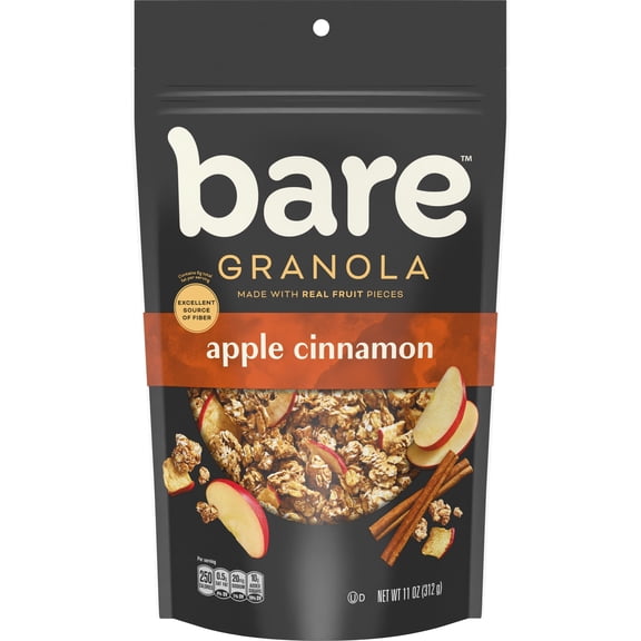 Bare Granola Apple Cinnamon Flavor, 11 oz Bag