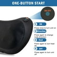 thumbnail image 4 of Shiatsu Neck Back Massager Massage Pillow with Heat, Deep Tissue Kneading Massager for Shoulder, Lower Back, Leg, Foot, Muscle Pain Relief, Best Relaxation Gifts in Home Office and Car, 4 of 8