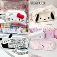 thumbnail image 2 of Estuche de lápices de dibujos animados HelloKitty, lindo estuche de lápices recto de pana Sanrio, caja de papelería Kawaii para estudiantes, regalo de cumpleaños para niños, 2 of 4