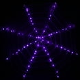 thumbnail image 3 of Northlight LED Lighted Spider Web Halloween Decoration - 31.5" - Black - Purple Lights, 3 of 8