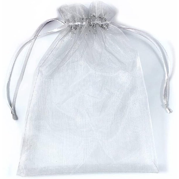 Bolsa de organza, bolsa para joyas, bolsa de organza para dulces, regalo de boda, bolsas para fiesta de cumpleaños, paquete de 100